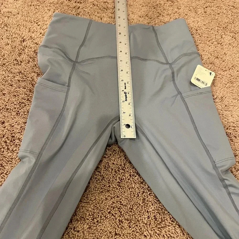 NWT new FREE PEOPLE sock it to me leggings SMALL blue white knit sweater bottoms - Picture 14 of 16